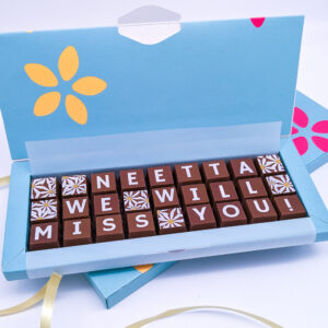 Personalised We Will Miss You Chocolate Gift Box
