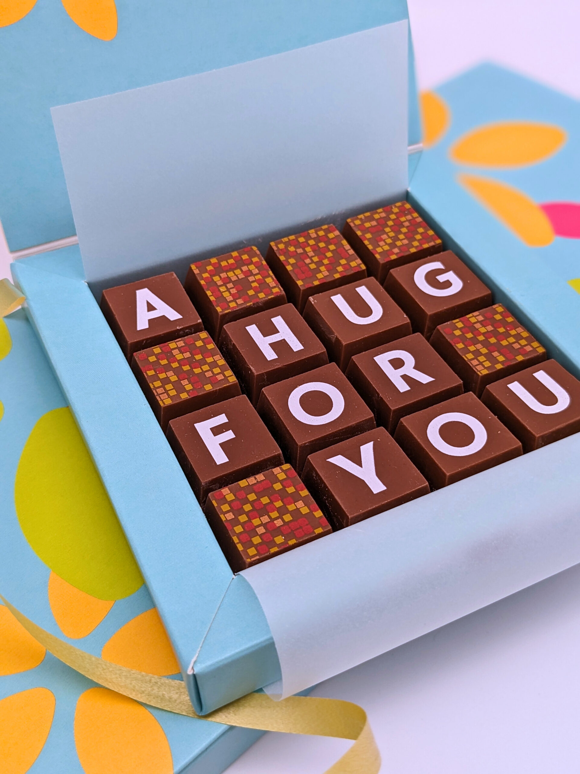 Personalised Message A Hug For You Chocolate Gift - Image 3