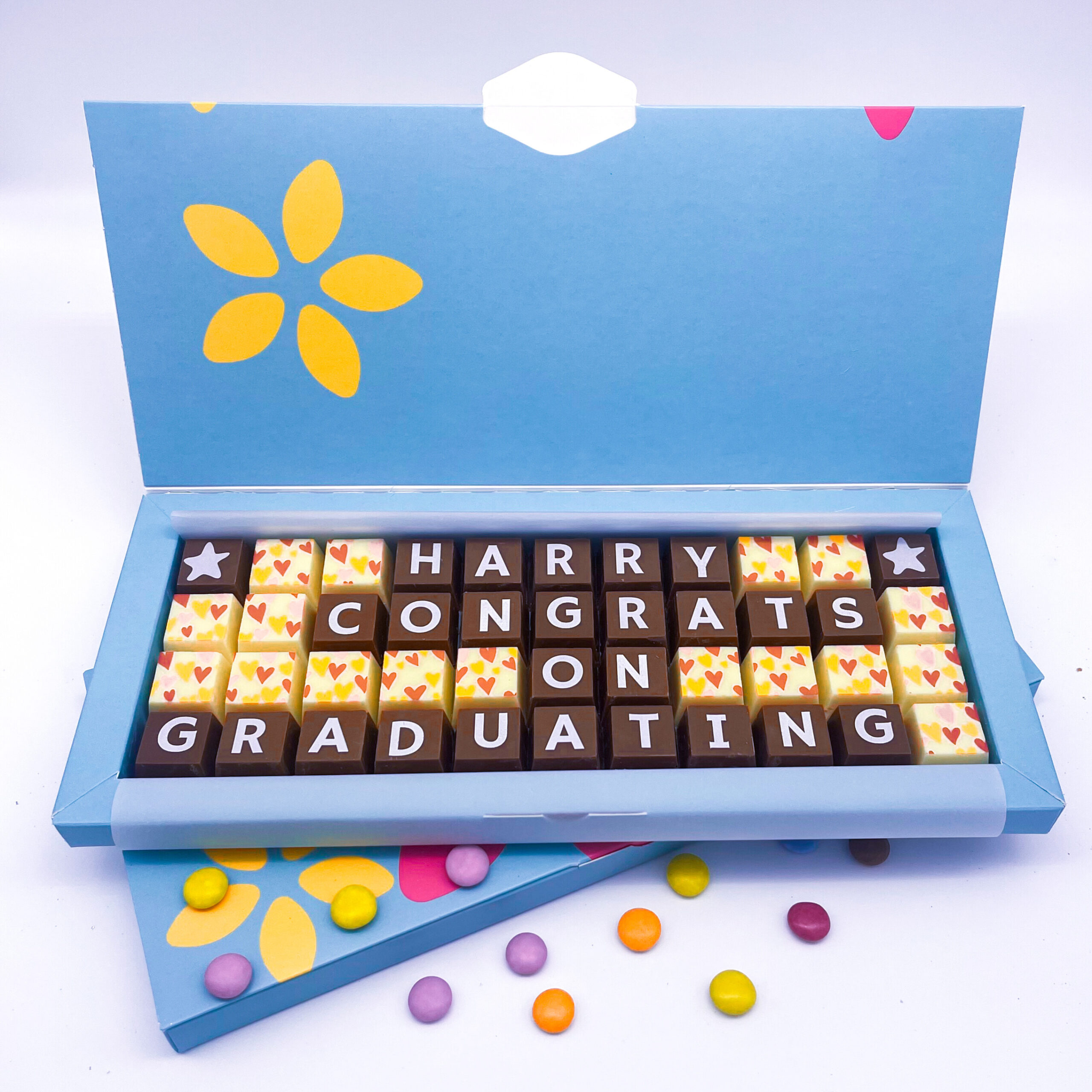 Personalised Graduation Chocolate Message Gift