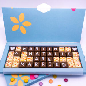 Personalised You Are Married Chocolate Gift