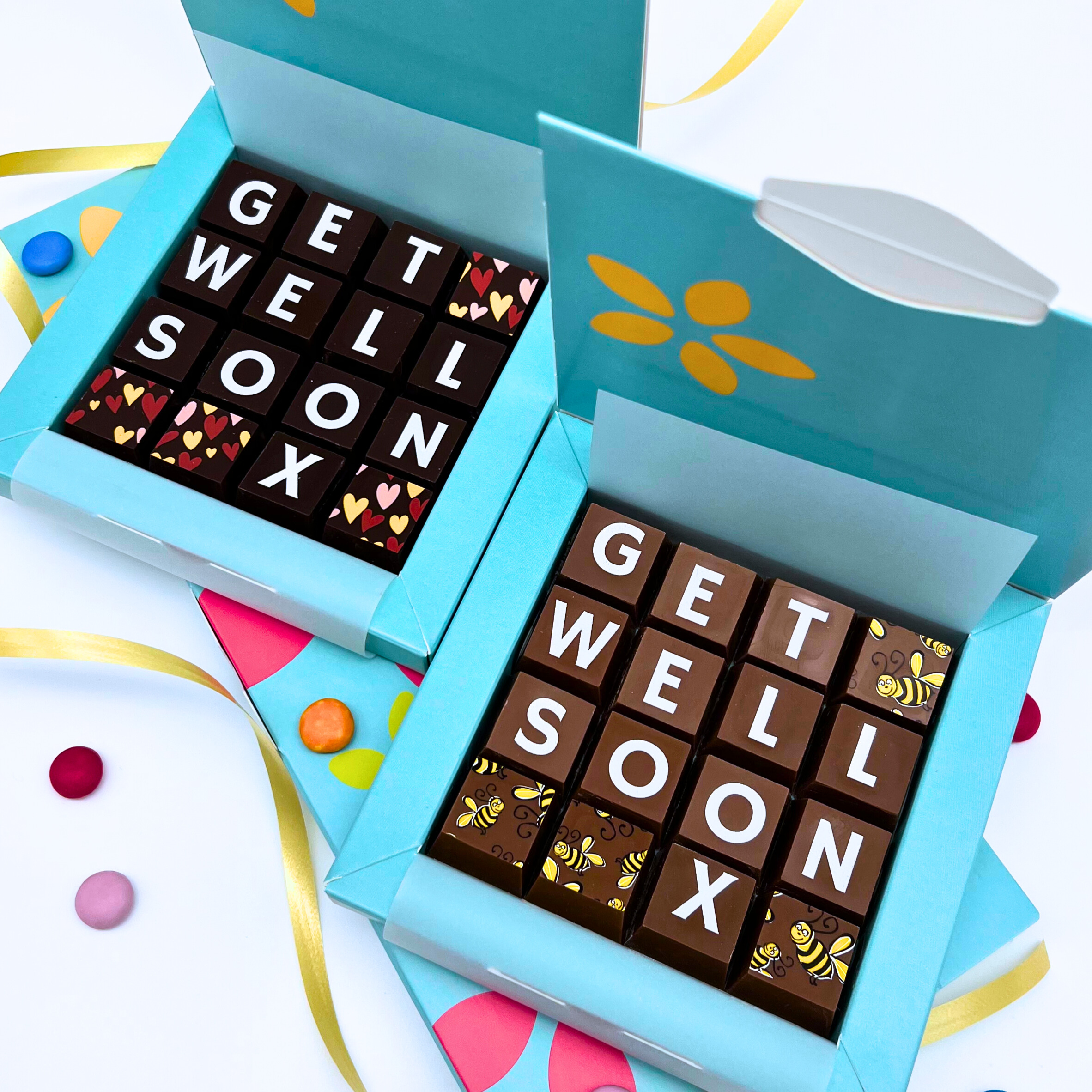 Personalised Get Well Soon Chocolate Box