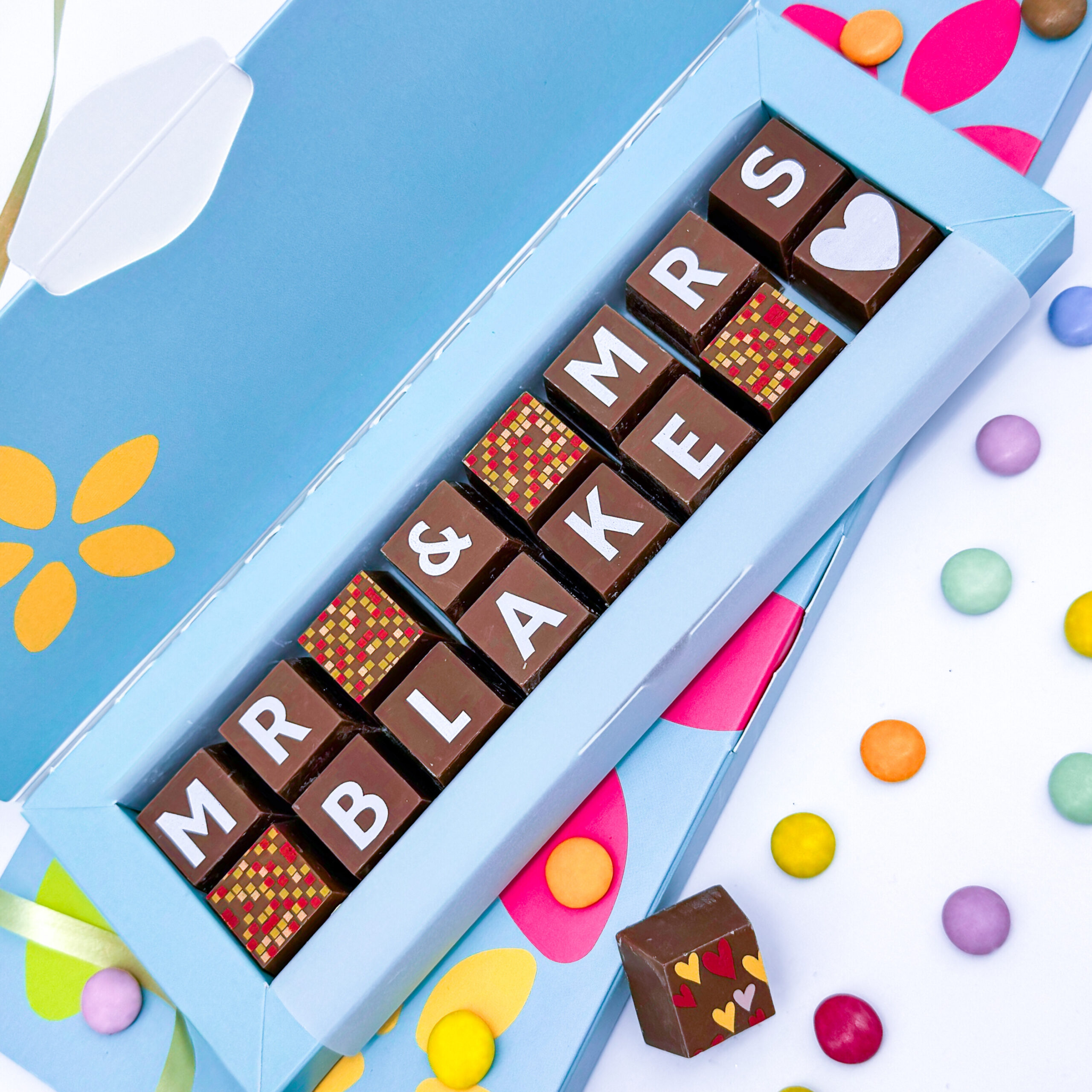 Mr and Mrs Wedding Chocolate Gift - Image 3