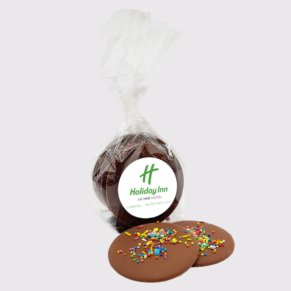 Corporate Chocolate Buttons - Stickered