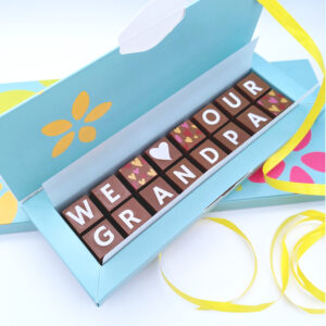 Personalised I Love My Grampy, Grandad or Gramp Chocolate
