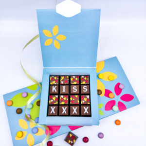 Personalised Valentine's Message Kisses Chocolate Gift