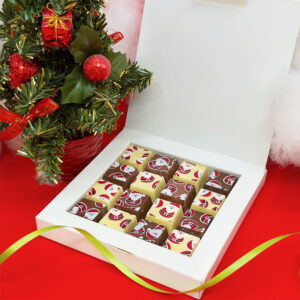 Christmas Milk and White Santa Chocolate Box