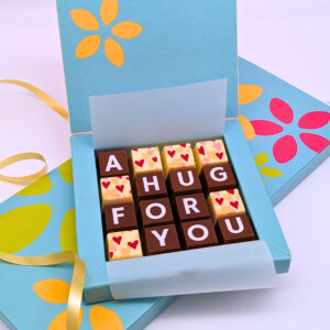 Personalised Message A Hug For You Chocolate Gift