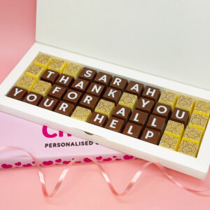 'Thank You For Your Help' Personalised Chocolate Box