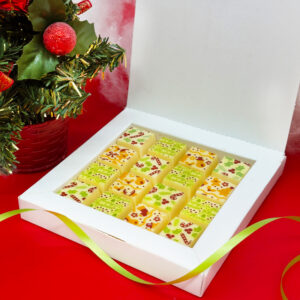 Christmas Mosaic White Chocolate Box